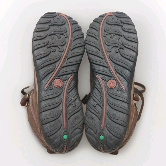 Timberland Womens Waterproof Leather Hiking Boots 7.5W Brown Anti-Fatigue Trail - Picture 8 of 15